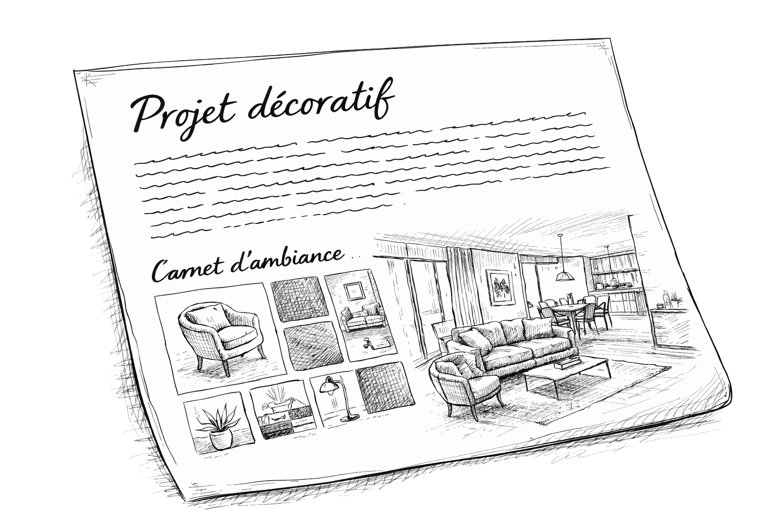 Projet décoratif détaillé
