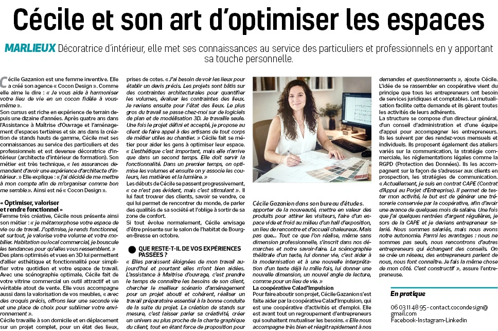 Article Voix de l'Ain